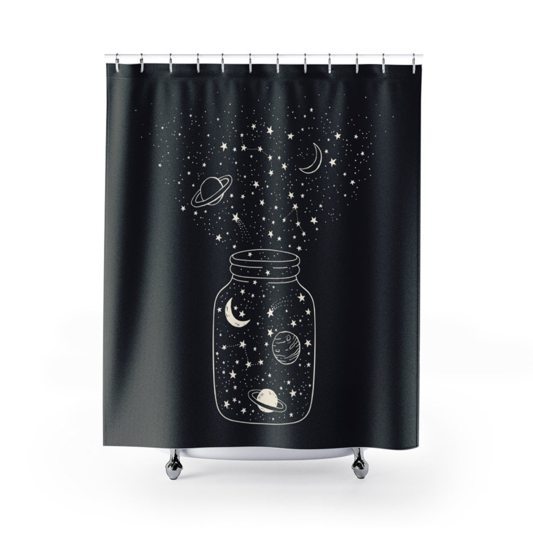 Shower Curtain Mystical Outer Space Planet