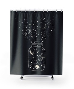 Shower Curtain Mystical Outer Space Planet
