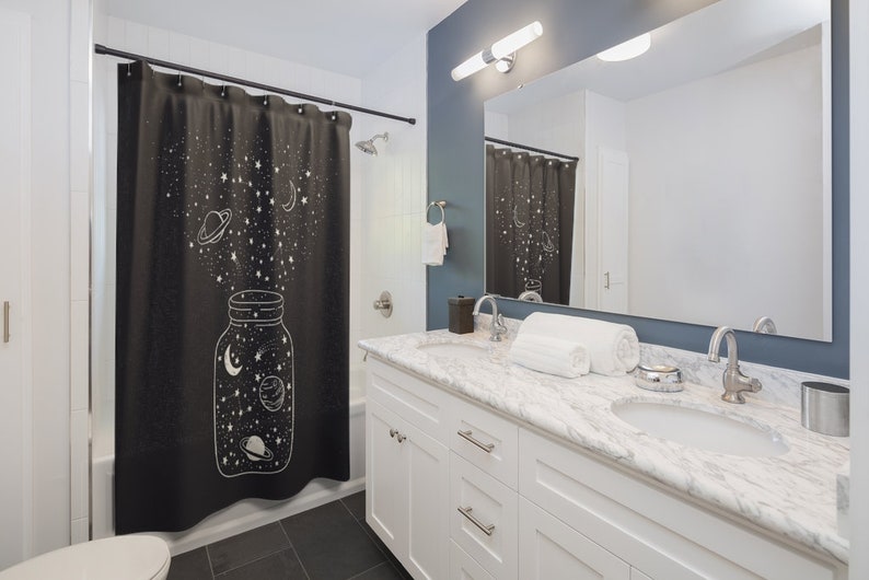 Shower Curtain Mystical Outer Space Planet - Image 2