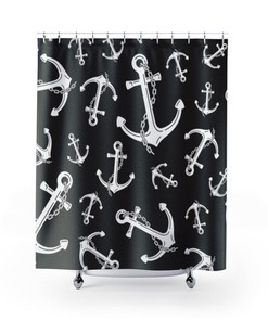Shower Curtain Shipwrecked Pirate Anchor