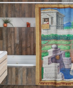 Shower Curtain Vintage Nude Illustration Naked Woman Waterproof Bath Curtain Vintage Women