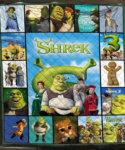 Shrek Characters Blanket Shrek Film Gift For Lovers Quilt