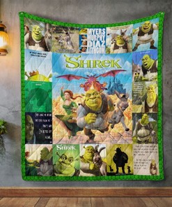 Shrek Quilt Blanket Bedding Set for Home Décor
