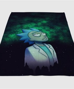 Shrineheart Rick And Morty Hurt Sherpa Fleece Blanket Gifts for Family, for Couple