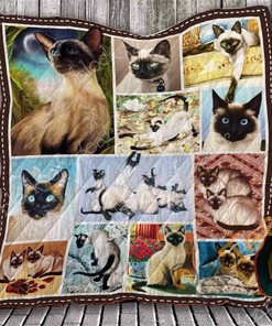 Siamese Cat Quilt Blanket Bedding Set