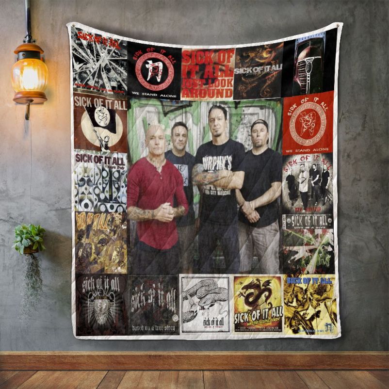 Sick Of It All Album Covers Quilt Blanket Bedding Set