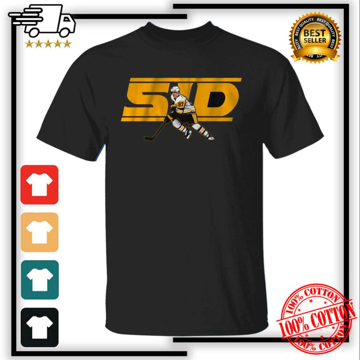 Sidney Crosby- Sid Pittsburgh Penguins Hockey T-Shirt