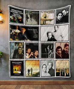 Simon andamp Garfunkel Album Covers Quilt Blanket Bedding Set