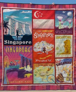 Singapore National Quilt Blanket Bedding Set