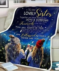 Sister Birthday Gift For Sister Blanket for Home Décor