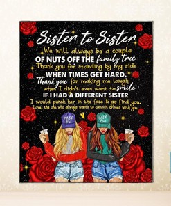 Sister To Sister Quilt Blanket Bedding Set Perfect Gift For Sister Family Home Decor84