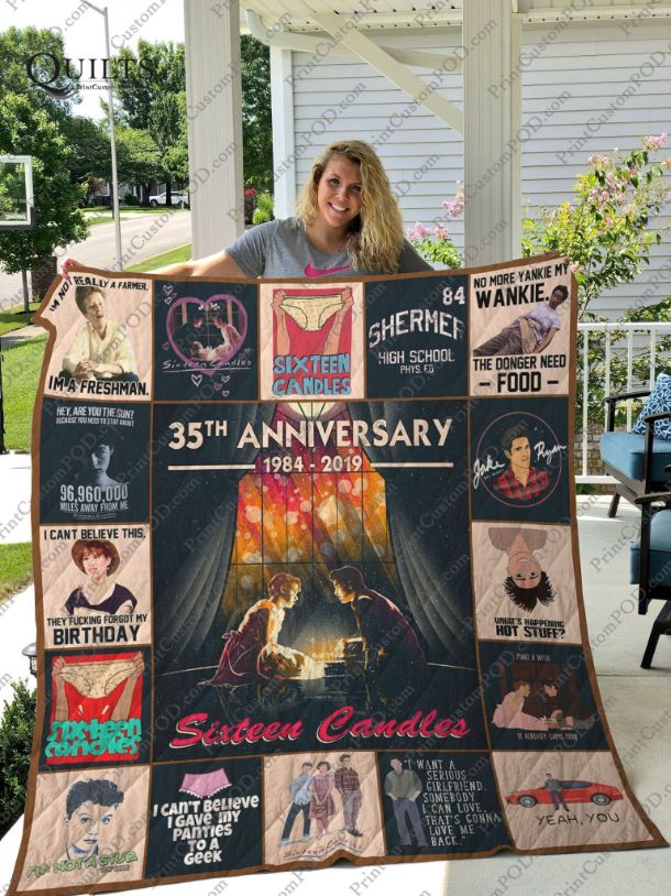 Sixteen Candles 35th Anni Quilt Blanket Bedding Set