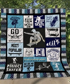 Skateboarding Quilt Blanket Bedding Set for Home Décor