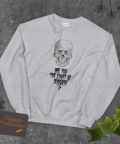 Skeleton Shirt, Unisex Skull Sweatshirt, Are You The Ghost Of Jealousy Michael Jackson Tee Inspired Halloween