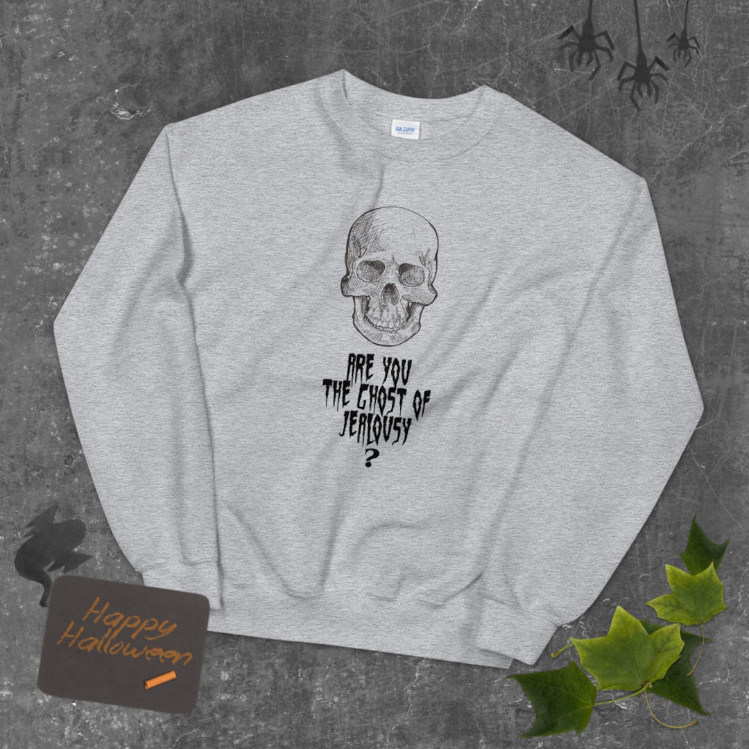 Skeleton Shirt, Unisex Skull Sweatshirt, Are You The Ghost Of Jealousy Michael Jackson Tee Inspired Halloween