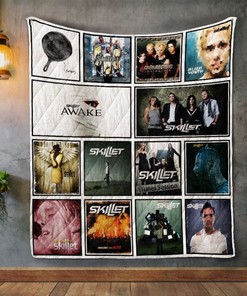 Skillet Album Covers Quilt Blanket Bedding Set