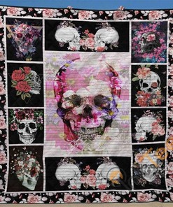 Skull 1 Quilt Blanket Bedding Set