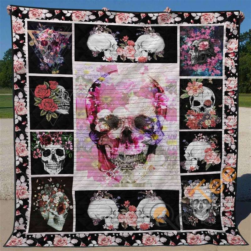 Skull 1 Quilt Blanket Bedding Set