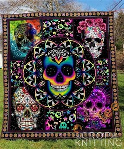 Skull 25 Quilt Blanket Bedding Set