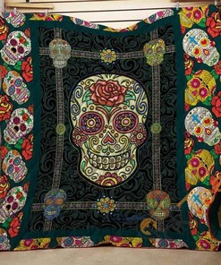 Skull 4 Quilt Blanket Bedding Set