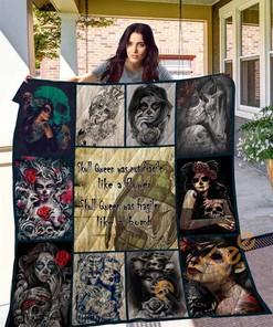 Skull Queen Fragile Quilt With Pillowcase Option