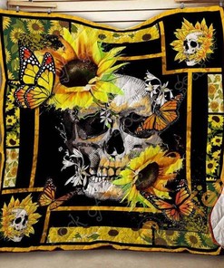 Skull You Are My Sunshine Quilt Blanket And Bedding Set Option
