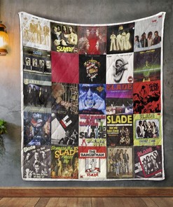 Slade Album Covers Quilt Blanket Bedding Set for Home Décor