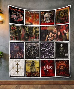 Slayer 2 Album Covers Quilt Blanket