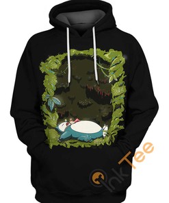 Sleeping Snorlax Hoodie 3D