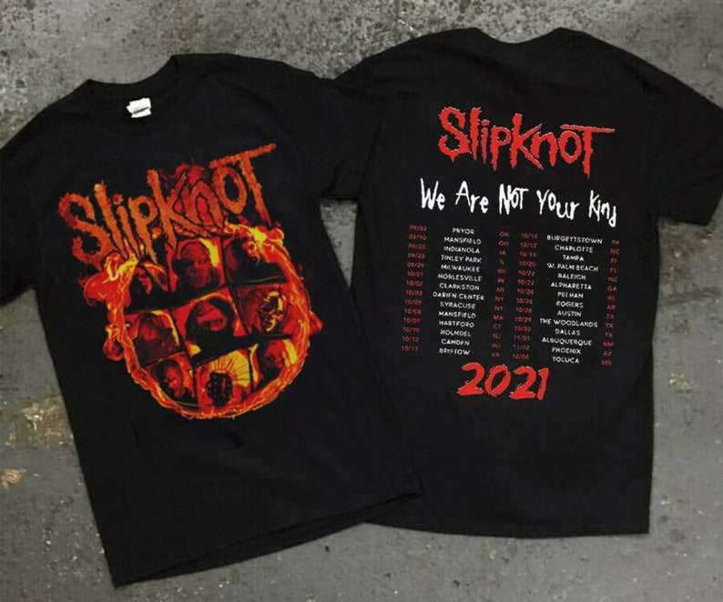 Slipknot We Are Not Your Kind Tour 2021 Black T-Shirt