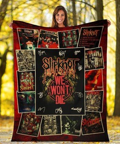Slipknot We Don't Die Amazing Rock Band Sherpa Fleece Blanket Gifts for Family, for Couple
