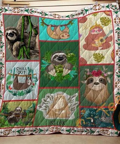 Sloth Funny Quilt Blanket Bedding Set