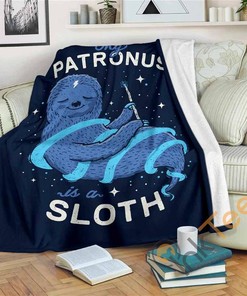 Sloth Sherpa Fleece Blanket Gifts for Family, for Couple