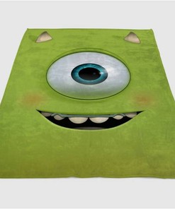 Smile Monster Sherpa Fleece Blanket Gifts for Family, for Couple