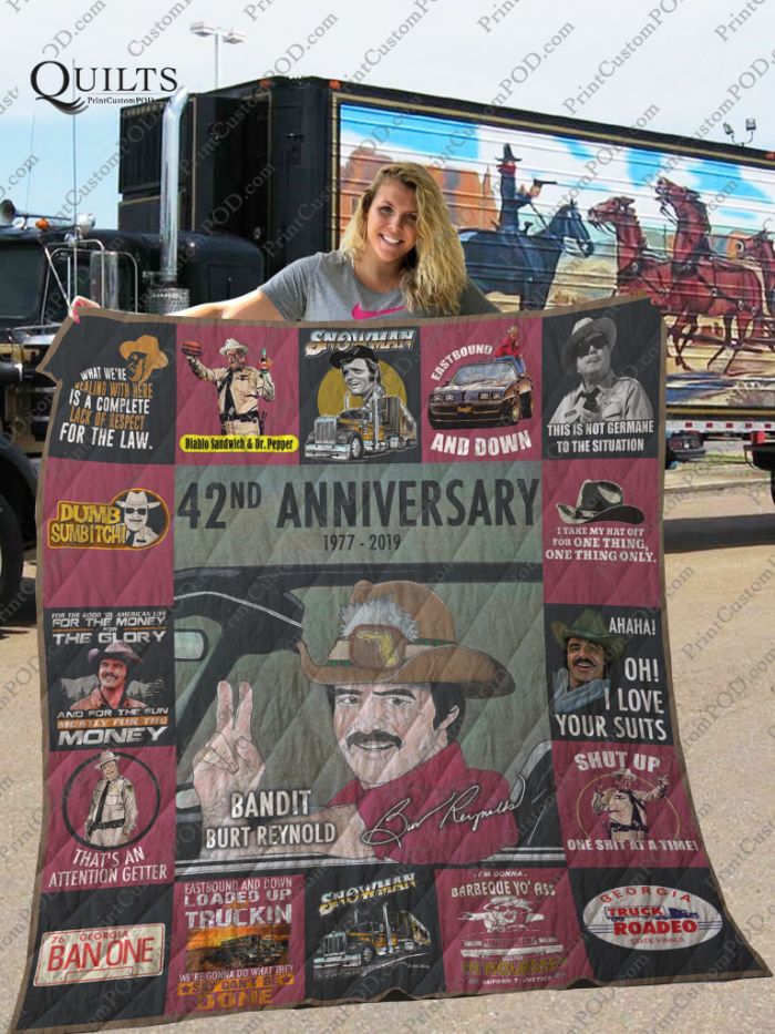 Smokey And The Bandit 42nd Anniversary Quilt Blanket Bedding Set