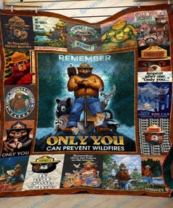 Smokey Bear Quilt Blanket Bedding Set for Home Décor