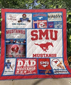 Smu Mustangs Quilt Blanket Bedding Set
