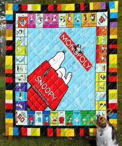 Snoopy 2 Quilt Blanket Bedding Set