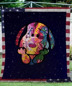 Snoopy America V1 Quilt Blanket