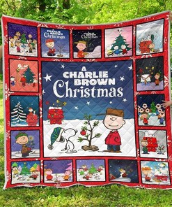 Snoopy And Charlie Brown Xmas Gift Idea Quilt