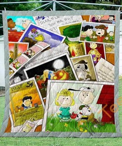 Snoopy Book V1 Quilt Blanket Bedding Set