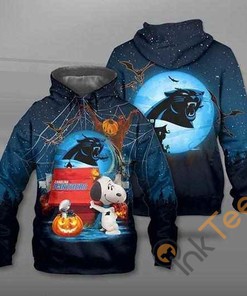 Snoopy Carolina Panthers Pumpkin Halloween Hoodie 3d