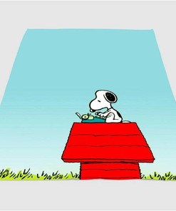Snoopy Cartoon Network Sherpa Fleece Blanket Gifts for Family, for Couple