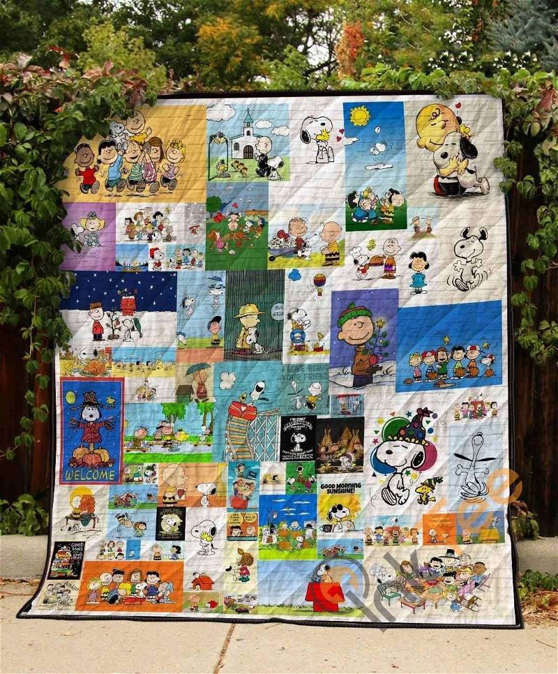 Snoopy Cartoon Quilt Blanket Bedding Set
