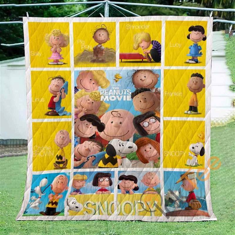 Snoopy Family Quilt Blanket Bedding Set