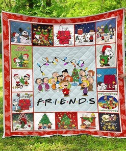 Snoopy Friends Christmas Xmas Bedding Decor Idea Quilt