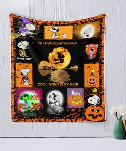 Snoopy Halloween Quilt Blanket Bedding Set for Home Décor