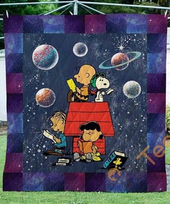 Snoopy House Quilt Blanket Bedding Set