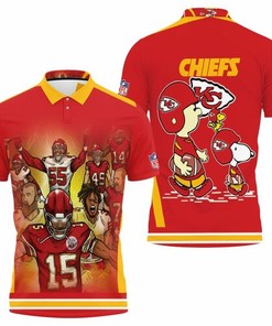 Snoopy Kansas City Chiefs Afc West Division Champions Division Super Bowl 2021 3D All Over Print Polo Shirt