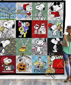 Snoopy Lover Quilt Blanket Bedding Set